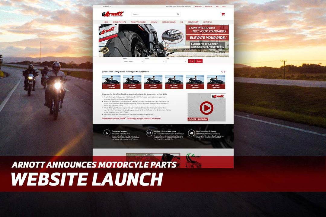 Arnott Launches New Motorcycle Parts Website