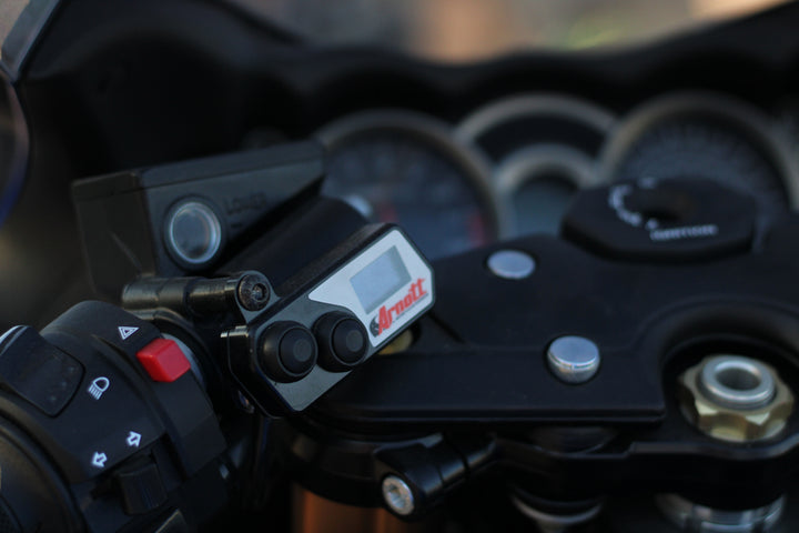 Handlebar-Mounted Pushbutton Controller w/LED Pressure Gauge (Black)