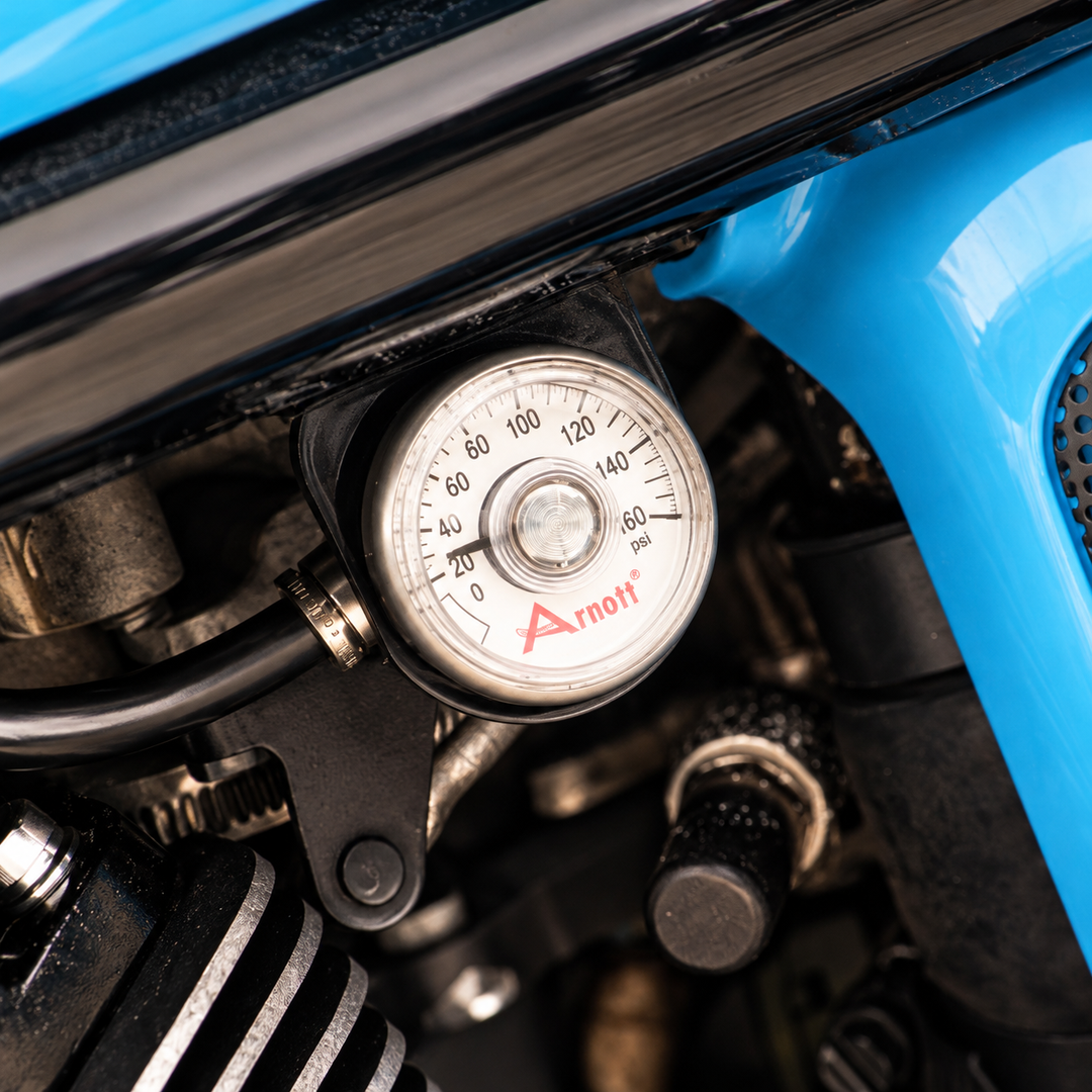 Pressure Gauge (Chrome Bracket)