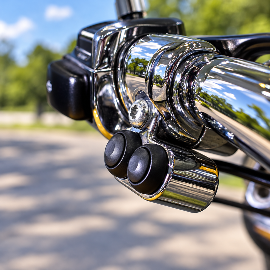 Handlebar-Mounted Pushbutton Controller (Chrome)