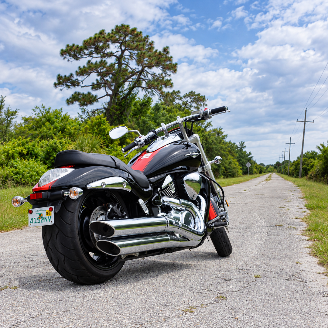 2006-2021 Suzuki Boulevard M109R Ultimate Ride Kit  (Chrome Handlebar Inflation Switch)