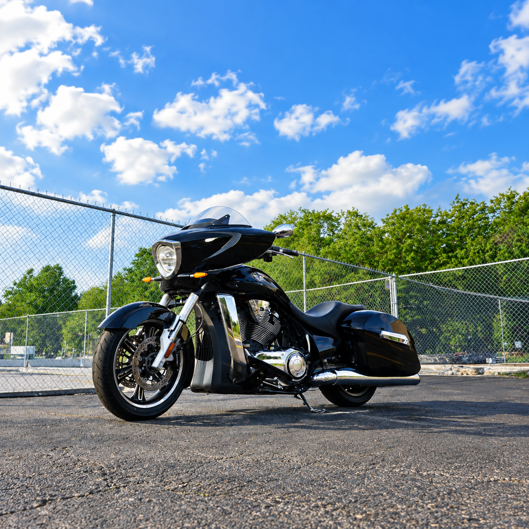 2010-2017 Victory Baggers & Touring Ultimate Ride Kit (Chrome Handlebar Inflation Switch)