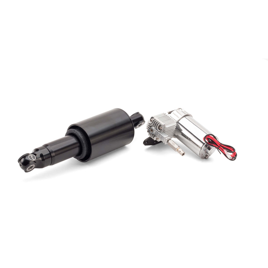 2006-2021 Suzuki Boulevard M109R Ultimate Ride Kit  (Chrome Handlebar Inflation Switch) - Arnott® Motorcycle Air Suspension
