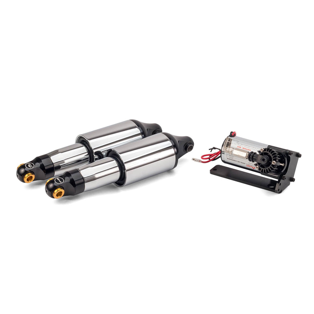 2014-2020 Indian Scout, Scout Sixty & Scout Bobber (w/ABS) Chrome Ultimate Ride Kit - Arnott® Motorcycle Air Suspension