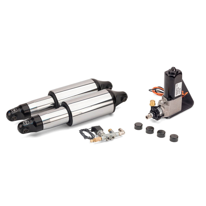 1991-2007 Harley-Davidson Dyna Ultimate Ride Kit (Chrome) - Arnott® Motorcycle Air Suspension