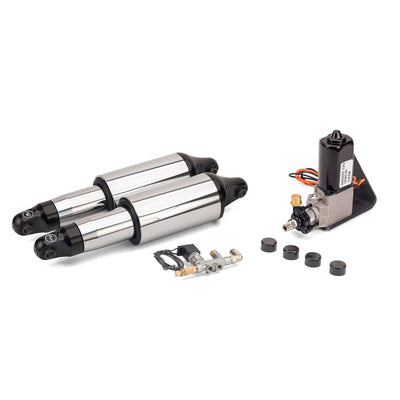 1991-2007 Harley-Davidson Dyna Ultimate Ride Kit (Chrome) - Arnott® Motorcycle Air Suspension